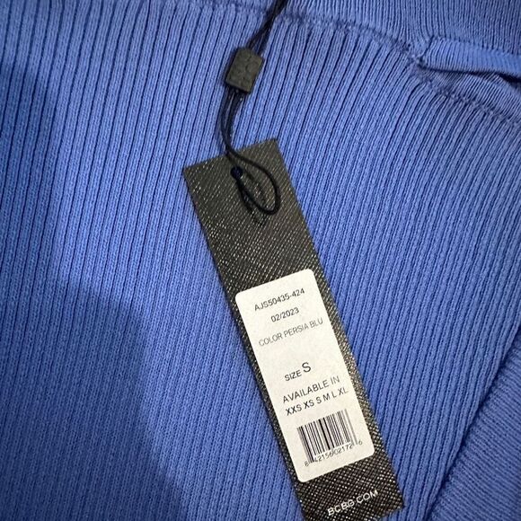 NWT BCBGMaxazria Rebel Cutout Midi Skirt in Persian Blue - Picture 5 of 6